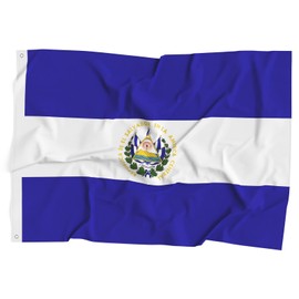 Salvadoran Flag El Salvador National Flag Polyester Fiber 3x5 Feet Flag, Bright Colors And Anti-ultraviolet Fade Flag Indoor Outdoor Banner