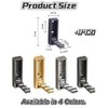 LALOCAPEYO 4-Pack Foldable Heavy-Duty Zinc Alloy Wall Hooks, Space-Saving Retractable