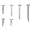 200PCS Round Head Cross Screws 304 Stainless Steel Self Drilling