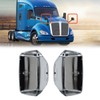 WANLLY Chrome Hood Mirror Covers For Kenworth T680 Peterbilt 579