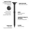 5/16" Ledger + Multi-Ply Flat Head Structural Screw - 3-1/2"