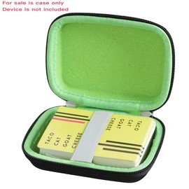 adada Travel Case for Taco Cat Goat Cheese Pizza - Not Including Cards (Black+Green)