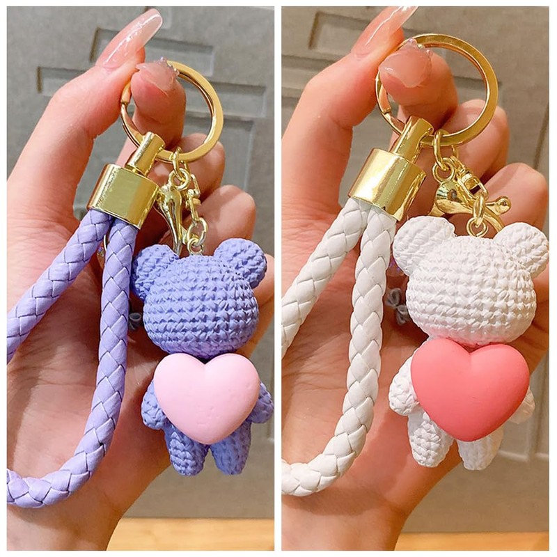 Catwo Keychain, Stylish, Three-Dimensional, Key Chain, Songje, Bear Key Chain,