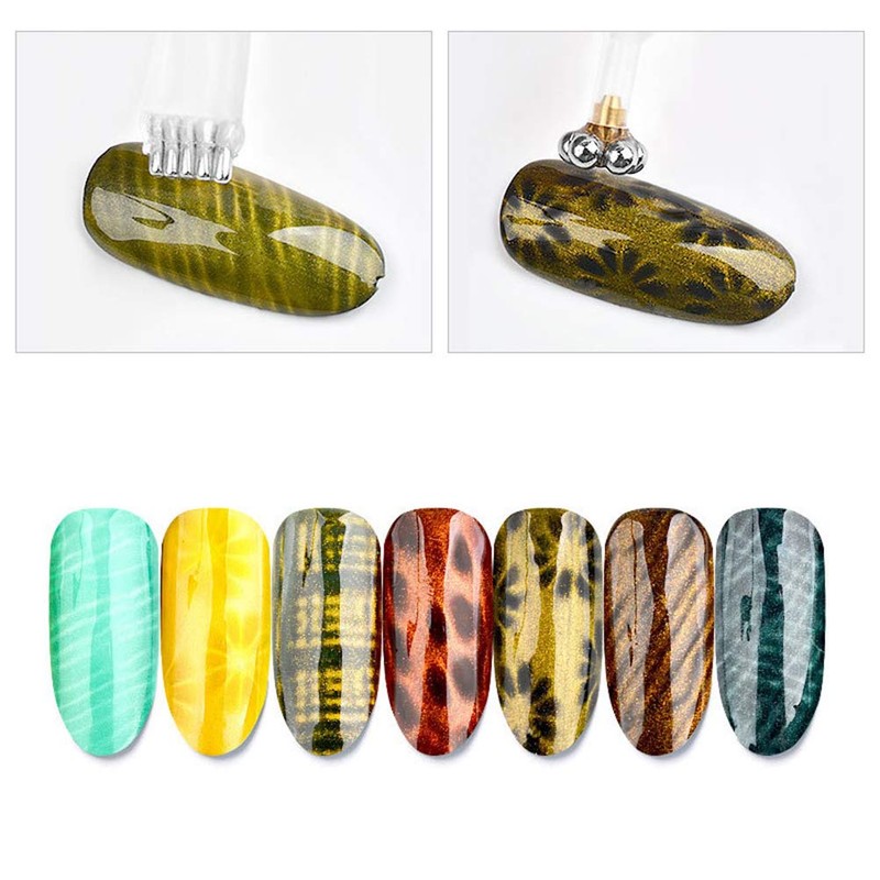 supbel Magnetic Tool for Catseye, Magnetic Double Head, Floral 3D