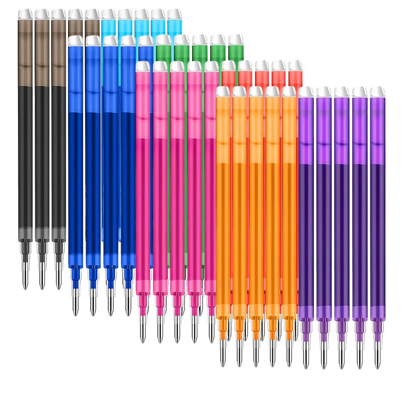 0.7 mm Erasable Gel Ink Pen Refills Compatible with Frixion