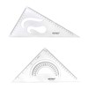 Artway Plastic Set Square Pack (2) - 45 & 60