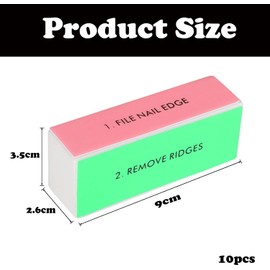 10 Pcs Nail Buffer Blocks, Durable and Convenient Nail Buffer, Buffer Nail File Suitable for Nail Care in Nail Salons, Or for Trimming and Smoothing Nails by Oneself
