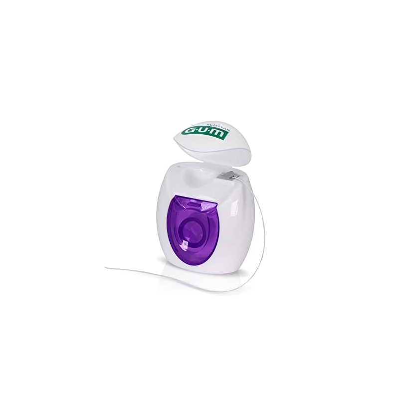 GUM - Hilo Dental Expanding Encerado, Limpieza Interdental Superior y