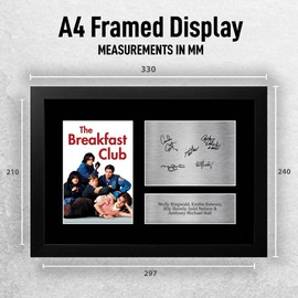 HWC Trading FR A4 Molly Ringwald, Emilio Estevez The Breakfast Club Gifts Printed Signed Autograph Picture for Movie Memorabilia Fans - A4 Framed