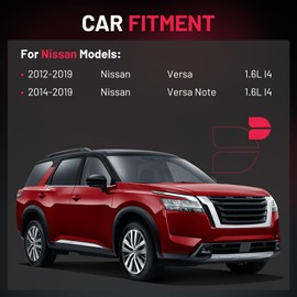 BDFHYK 4 Ignition Coil Pack UF719 and 4 Iridium Spark Plug 91187 Compatible with Nissan Versa 2012-2019, Versa Note 2014-2019 1.6L l4 Coil for C861 COP621 GN10648 5C1896