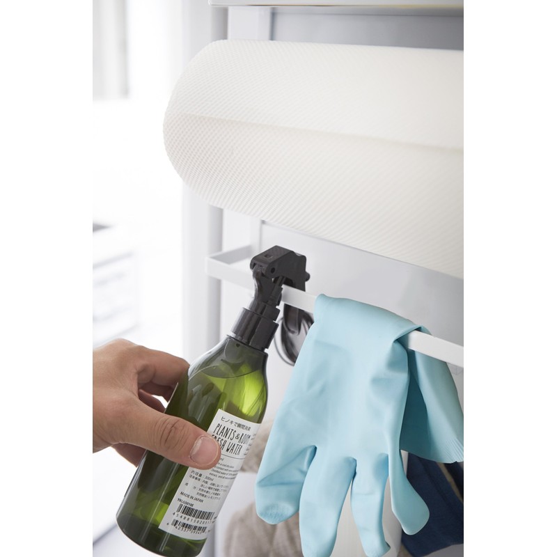 Yamazaki 2907 Magnetic Refrigerator Side Rack, White, Approx. W 9.6