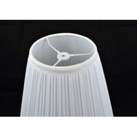 Urbanest Off White Mushroom Pleated Hardback Lamp Shades, Set of 2, 5x9x8.5 Inch (Spider)