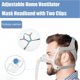 USNUANNU Replacement Headgear for AirFit/AirTouch N20 with Clips, Adjustable Home Mask Headband, Soft Comfortable Replacement Head Strap with 2 Clips