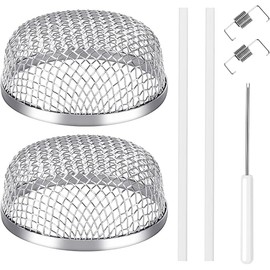 TONDA RV Furnace Vent Screen, Bug Screens Heater Vent Cover for Camper with Installation Tool and Silicone Rubber, 2.8 x 1.3 Inch, 2 Pack