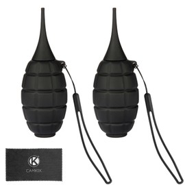 Kamera-Reinigungsset – 2X Verbesserter Kamera-Sensor-Bläser mit weicher Spitze – Druckluftreiniger mit Silikonband für DSLR, LCD-Bildschirme, CCD/CMOS-Filter, spiegellose Kamerasensoren