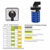 Baomain Change Over Rotary Cam Combination Switch SZW26-20/D505.5 AC 660V