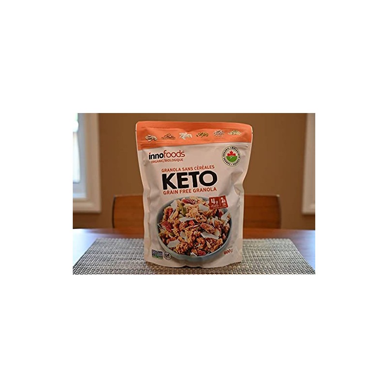 Inno Foods keto grain free granola InnoFoods Organic, Gluten Free,