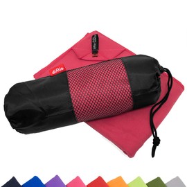 diMio Microfibre Travel Towel, Quick Drying, with a Pouch, 40x80cm
