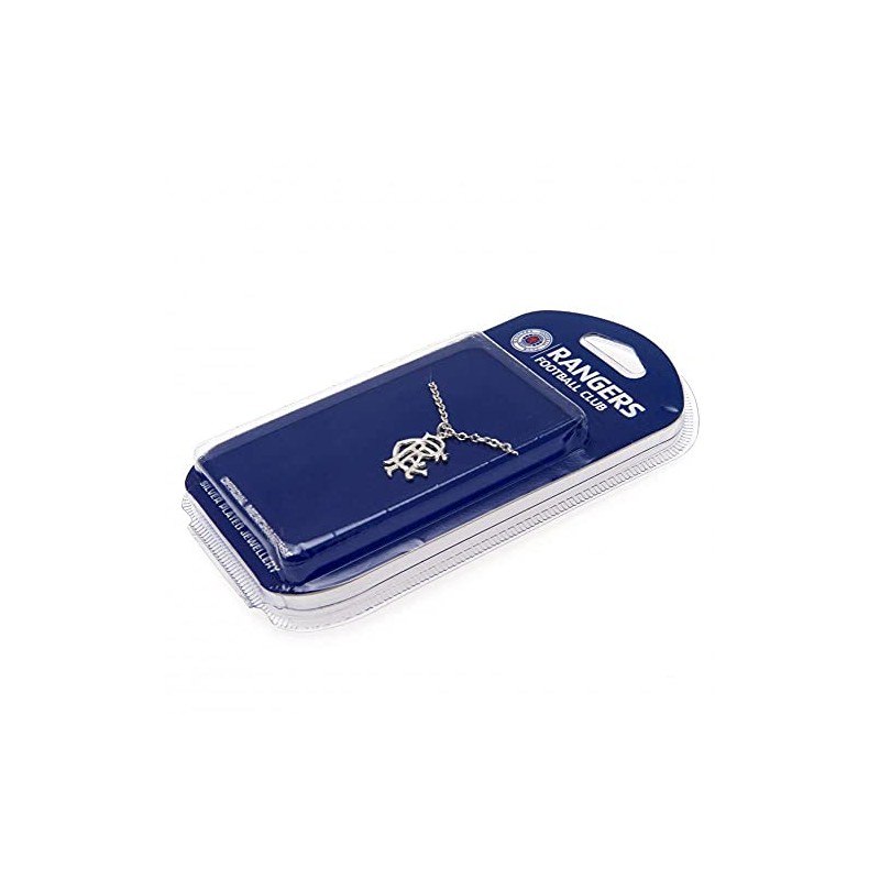 Rangers FC Silver Plated Crest Pendant & Chain