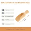 HOFMEISTER® Dosier-Schaufel aus Holz, 10,5 cm, Mess-Löffel für Gewürze, Tee,