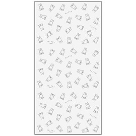 Skater VS3-A Leisure Sheet, For 2 People, 35.4 x 70.9 inches (90 x 180 cm), L Size, Miffy, Monotone, 1 Tatami Mat