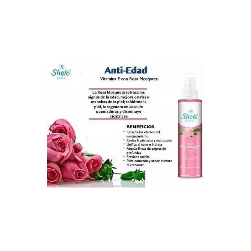 3 Aceite Rosa Mosqueta Shelo Nabel/ Piel Mixta