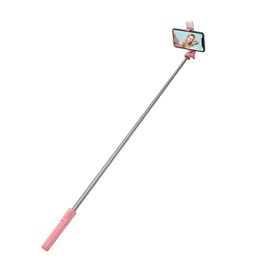 H.May Selfie Stick Tripod with Fill Light, 40 inch Extendable and Portable Stable Selfie Stick Tripod with Wireless Remote Compatible with All Cellphones for Selfies, Live Streaming, Video, Pink