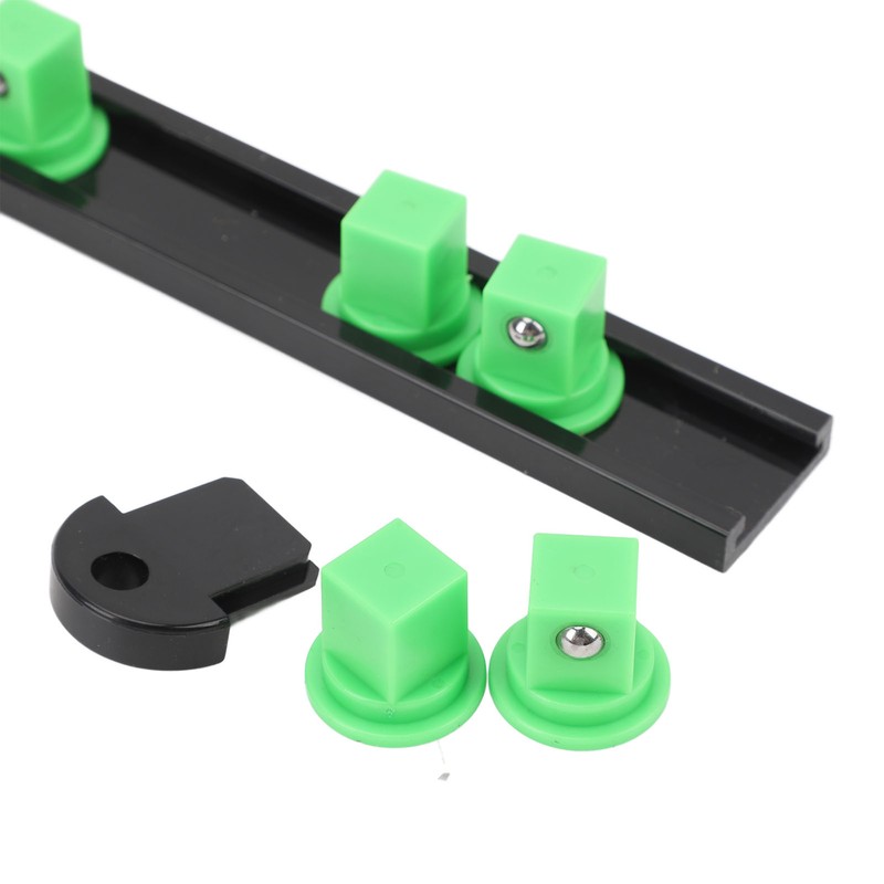 6pcs Socket Organizer 360° Swivel Removable End Cap 1/4 Inch