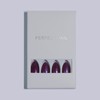 Handmade Press on Nails-Plum Purple Cat Eye Medium Almond Fake
