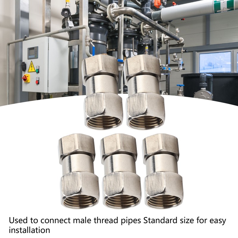 5PCS Plumbing Fittings Stainless Steel Female Thread Pipe Adapter Fittings