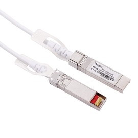 Wiitek 2m 10GbE SFP+ DAC Twinax Cable, 10Gbase-CU SFP+ Direct Attach Cable,for Ubiquiti UniFi, Fortinet, MikroTik, Netgear, Supermicro, TP-Link and Cisco Meraki, White Colored