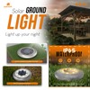 Puncools Solar Lights Outdoor Garden,2 Pack Waterproof Solar Ground Lights