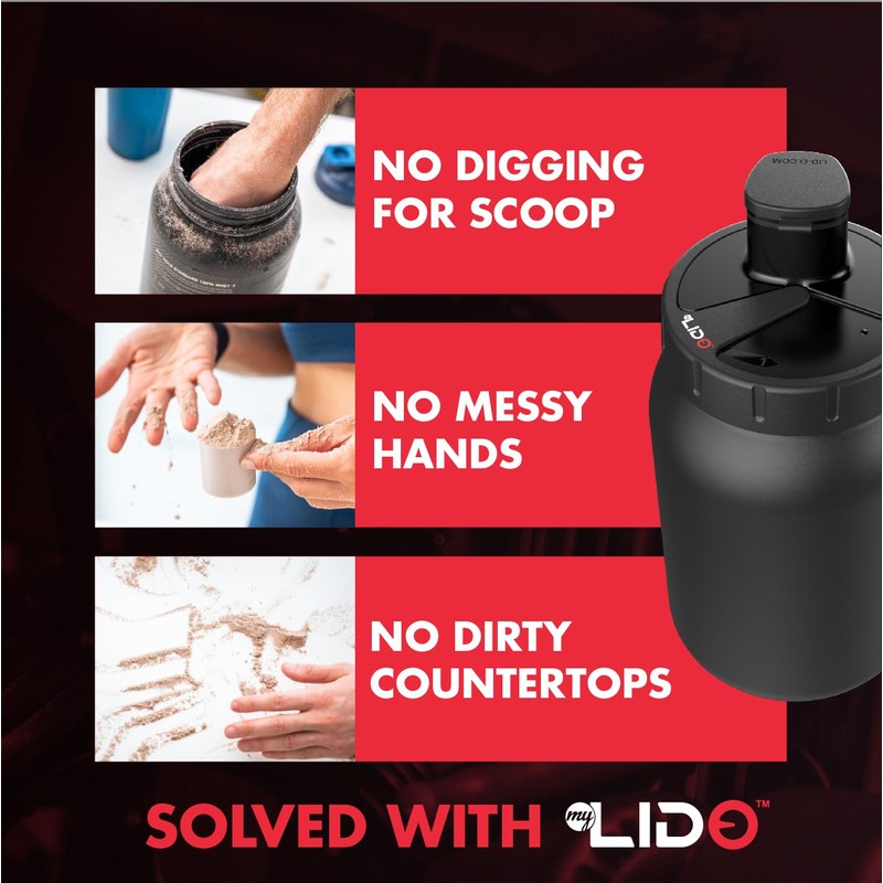 MYLIDO Protein Dispenser Scoop Powder Dispense Supplement Funnel Universal Size