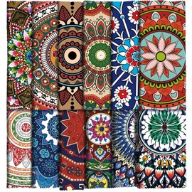 Copkim 24 Pcs Mandala Eyeglasses Cleaning Cloths Microfiber Lens Cleaning Cloths Soft Reusable Glasses Tools for Eyeglasses Camera Lens Cell Phone Screen Glasses 6 x 6 Inches