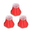 3Pcs E14 Fabric Lamp Shade Modern ClipOn Lampshade for Home
