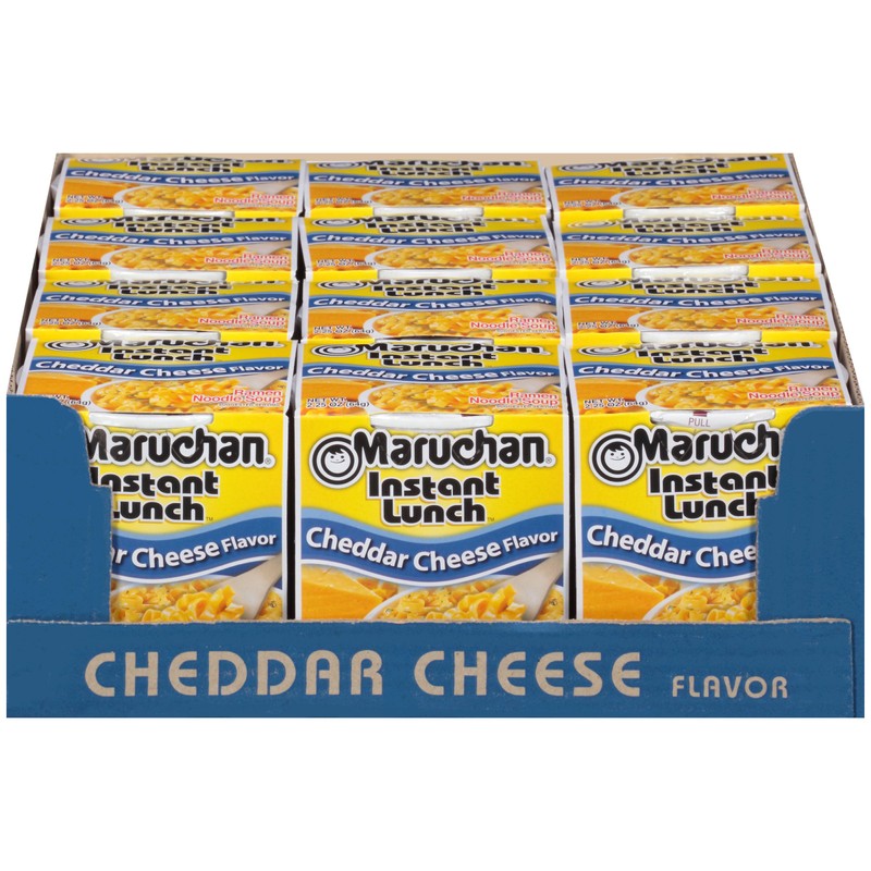 Maruchan Instant Lunch Cheddar Cheese, Ramen Noodle Soup, Microwaveable Meal,