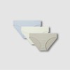 JAJU [JAJU] Women's Cotton Basic Hip Hugger Panties 3-Pack (Choose