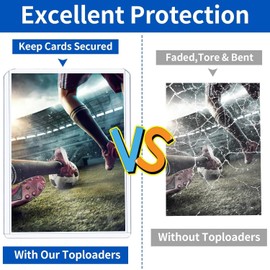 Svalor Trading Card Sleeves Hard Plastic Clear Case Holder 42Pc Baseball Card Toploader