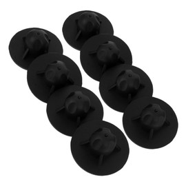 GANAZONO 8pcs Outdoor Folding Chair Leg Protectors Caps Fit Black Furniture Feet Covers for Patio Camping Backyard Fishing Easy Installation Durable