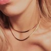 Turandoss Dainty Gold Thick Snake Choker - 14K Gold Paperclip