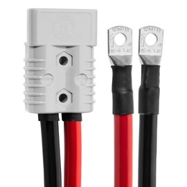 Spartan Power 4 AWG 3 Foot Battery Cable Quick Connector SP120A and 3/8" Ring Terminal