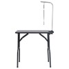vidaXL Adjustable Pet Grooming Table with Loop - Large Non-Slip