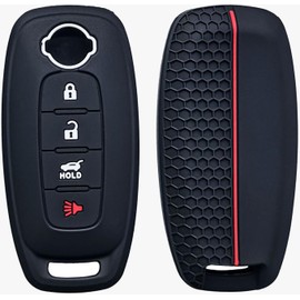 LBYHZS 2 PCS Funda de Llave de Silicn, Protector de Silicon para Llaves de Auto con 3 Botones, Accesorios, Compatible con Nissan Sentra 2023-2025     