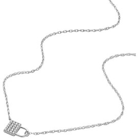 Fossil Women's Necklace, Sterling Silver Chain Necklace, Silver, No Gemstone