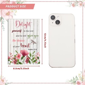 BESARME 24 Pack Christian Gifts for Women Prayer Journal for Women, Mother's Day Gifts Bulk Floral Small Pocket Notebook Bible Quote Notepads Religious Gifts for Women School Supplies