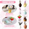 YSHIGUING 8pcs Mini Vase Magnets for Fridge - Cute 3D