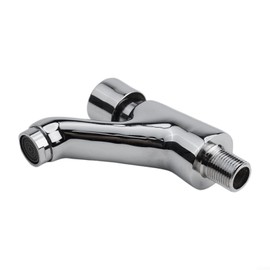 Bathroom Self-Closing Faucet Sink Push Wall Tap Delay Single Lever Public Kitchen Bathroom Chrome Plated Self-Closing Sink Tap Water Saver Tap