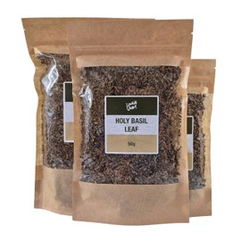 Lowhill Valley Holy Basil Leaf - Ocimum sanctum/tenuiflorum – Handpicked – No Additives or Preservatives – Responsibly Sourced – 100% Pure – 30g