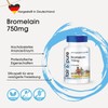 Bromelain 750mg, high dose pinapple enzyme, vegan, without magnesium stearate,
