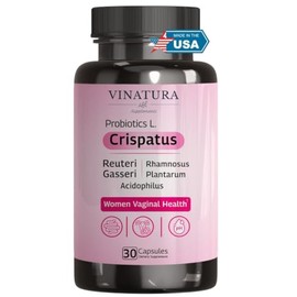 VINATURA Probióticos Lactobacillus Rhamnosus, Reuteri, Gasseri, Plantarum, Crispatus, Acidophilus - Probióticos para mujeres Hecho y probado en EE....